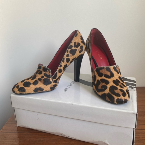 Nine West Leopard Print Heels - Picture 1 of 14